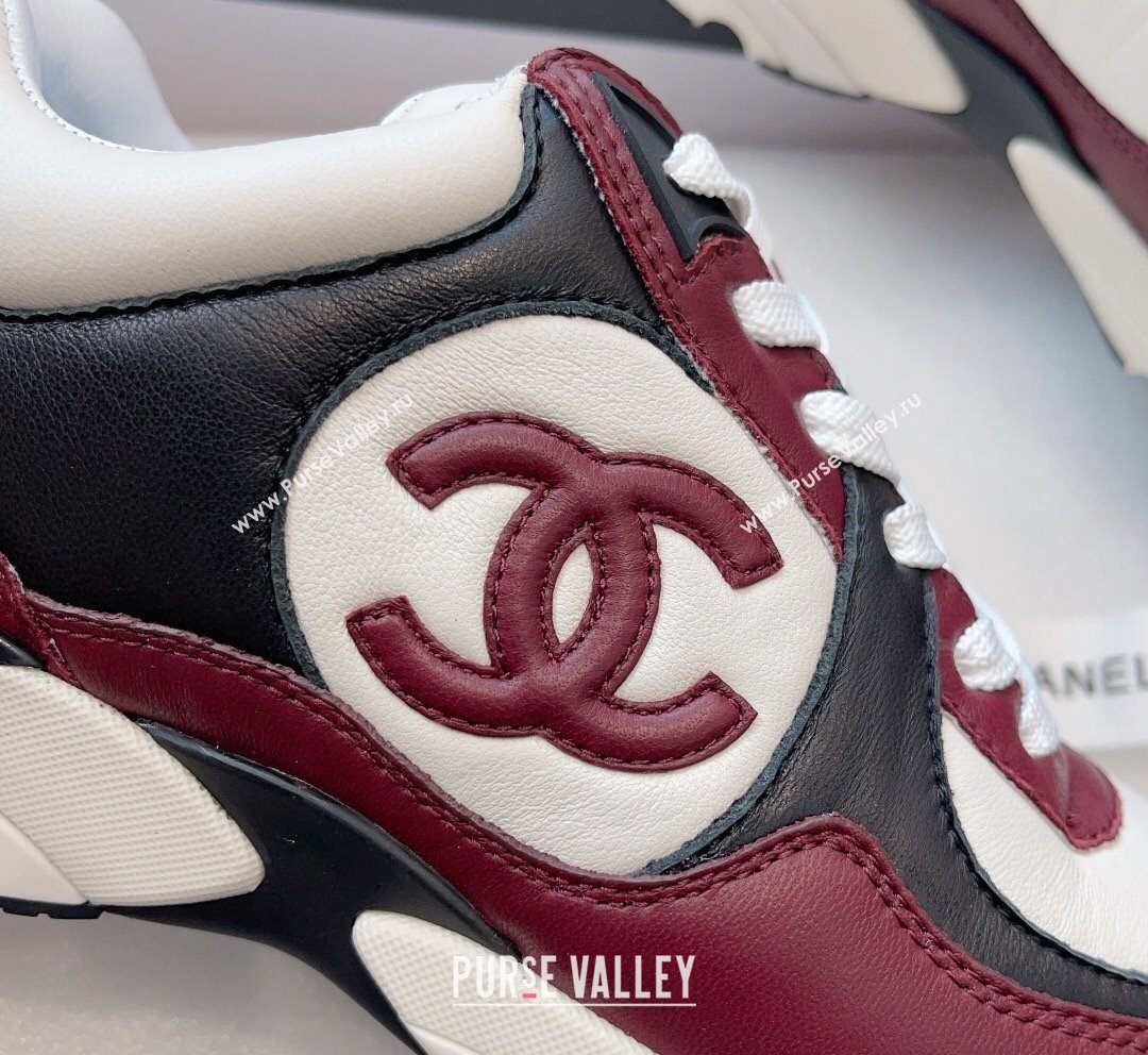 Chanel Calfskin Sneakers G45333 Burgundy 2023 (SS-231011070)