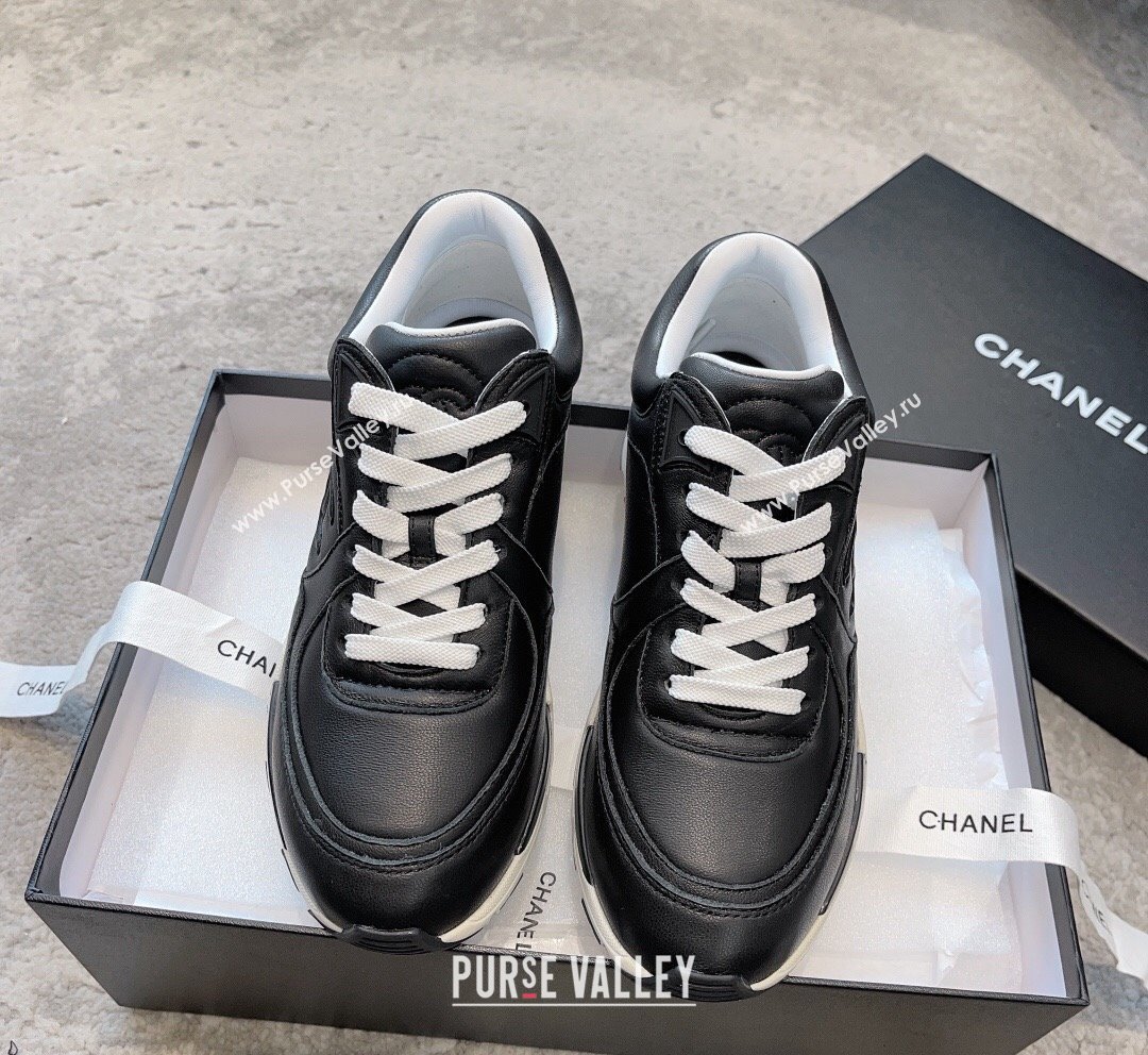 Chanel Calfskin Sneakers G45333 Black 2 2023 (SS-231011071)