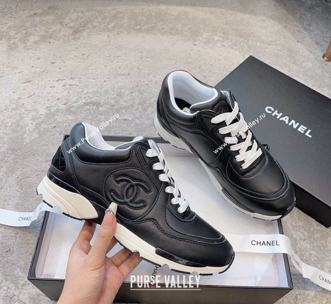 Chanel Calfskin Sneakers G45333 Black 2 2023 (SS-231011071)