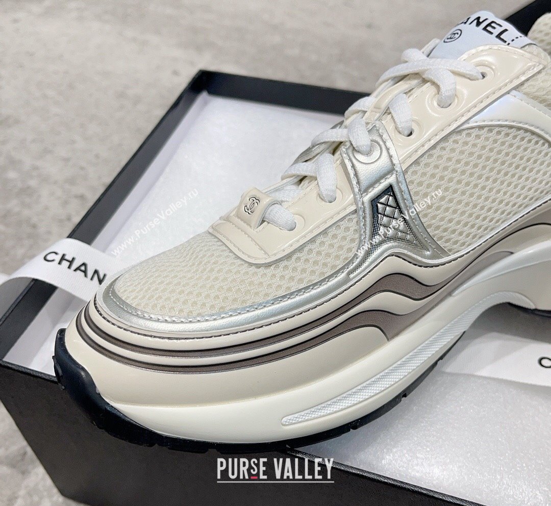 Chanel Mesh Calfskin Sneakers G39792 White 2023 (SS-231011072)