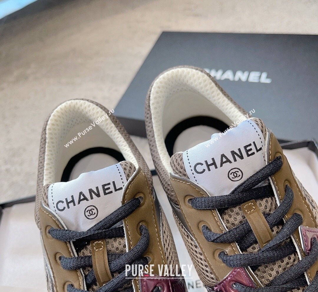 Chanel Mesh Calfskin Sneakers G39792 Grey 2023 (SS-231011074)