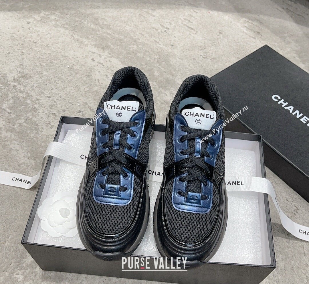 Chanel Mesh Calfskin Sneakers G39792 Black 2 2023 (SS-231011076)