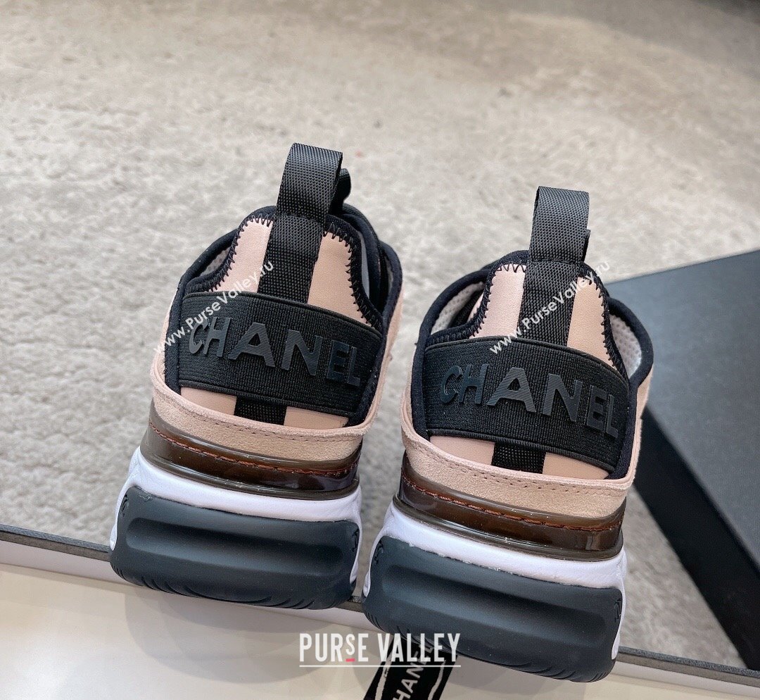 Chanel Suede Sneakers G39070 Nude Pink 2023 1025 (SS-231025102)