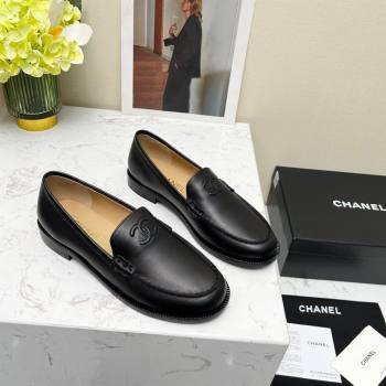 Chanel Calfskin Loafers Black Leather 2023 CH120111 (MD-231201082)