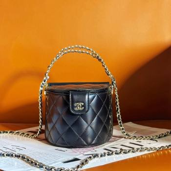 Chanel Quilted Calfskin Vanity with Chain AP3094 Black 2024 (yezi-240218020)