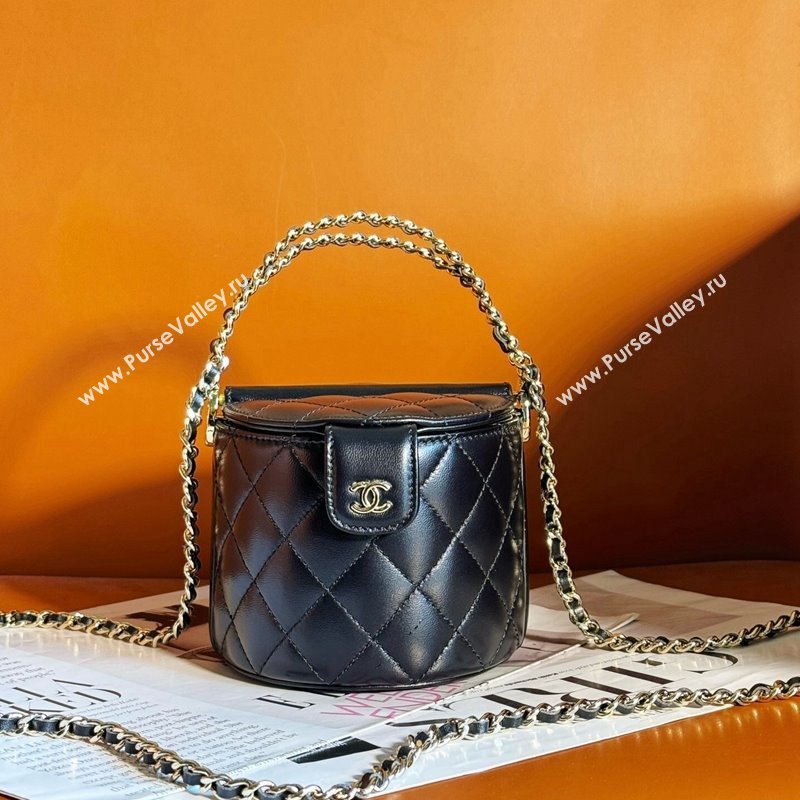 Chanel Quilted Calfskin Vanity with Chain AP3094 Black 2024 (yezi-240218020)