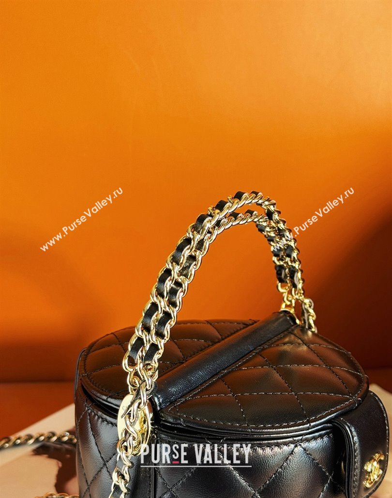 Chanel Quilted Calfskin Vanity with Chain AP3094 Black 2024 (yezi-240218020)