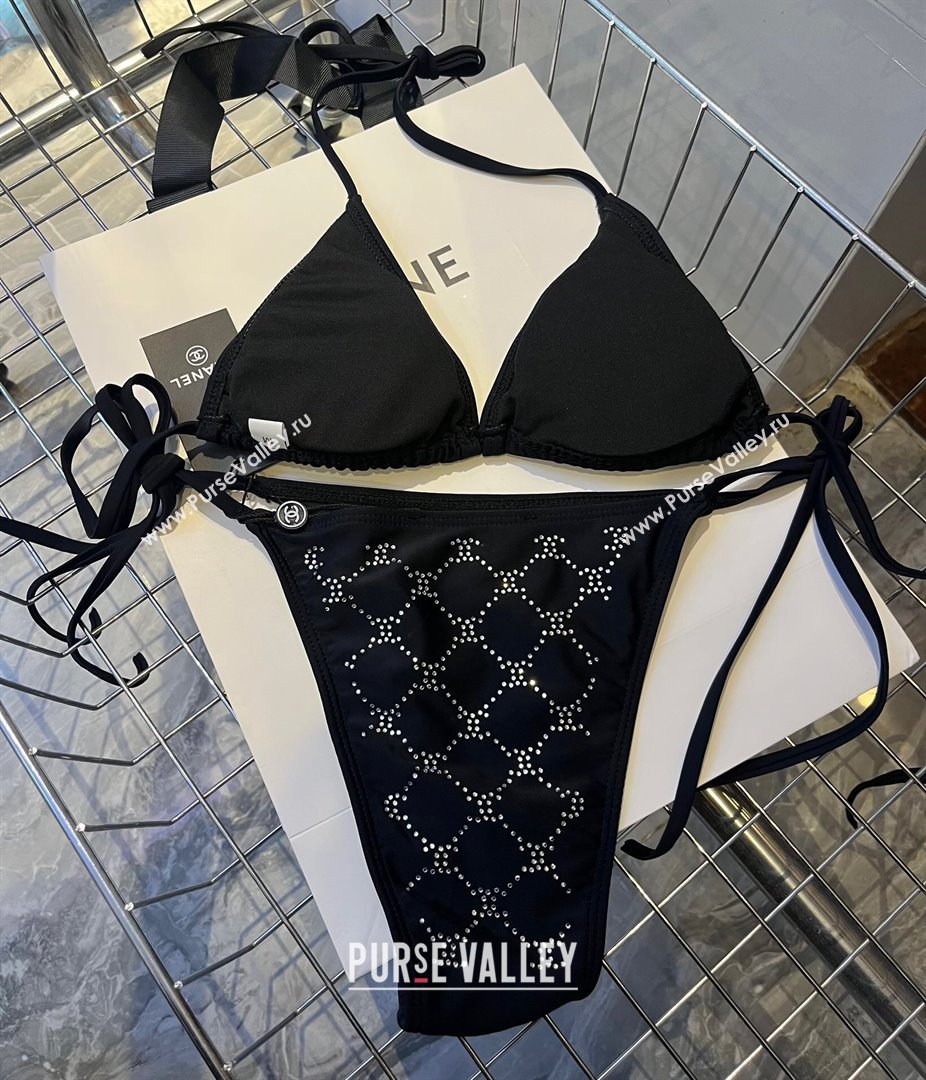 Chanel Quilted Swimwear with Crystals Black 2024 0306 (XMN-240306122)