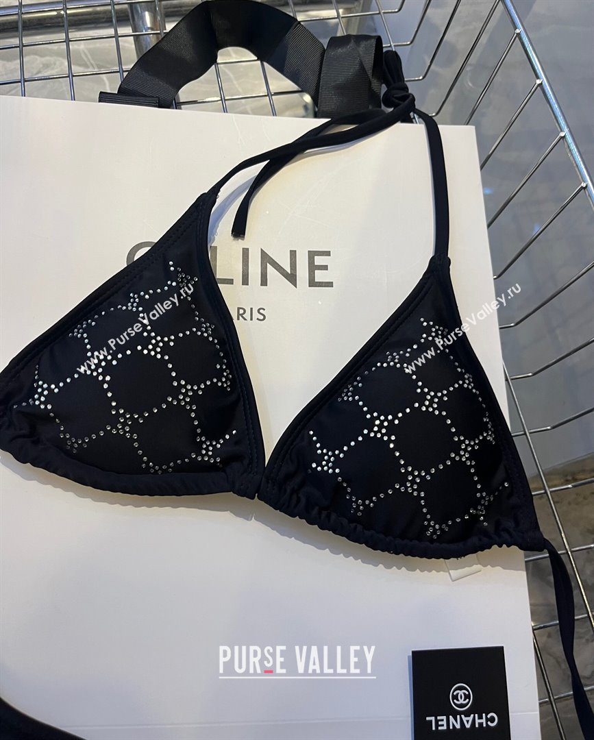 Chanel Quilted Swimwear with Crystals Black 2024 0306 (XMN-240306122)