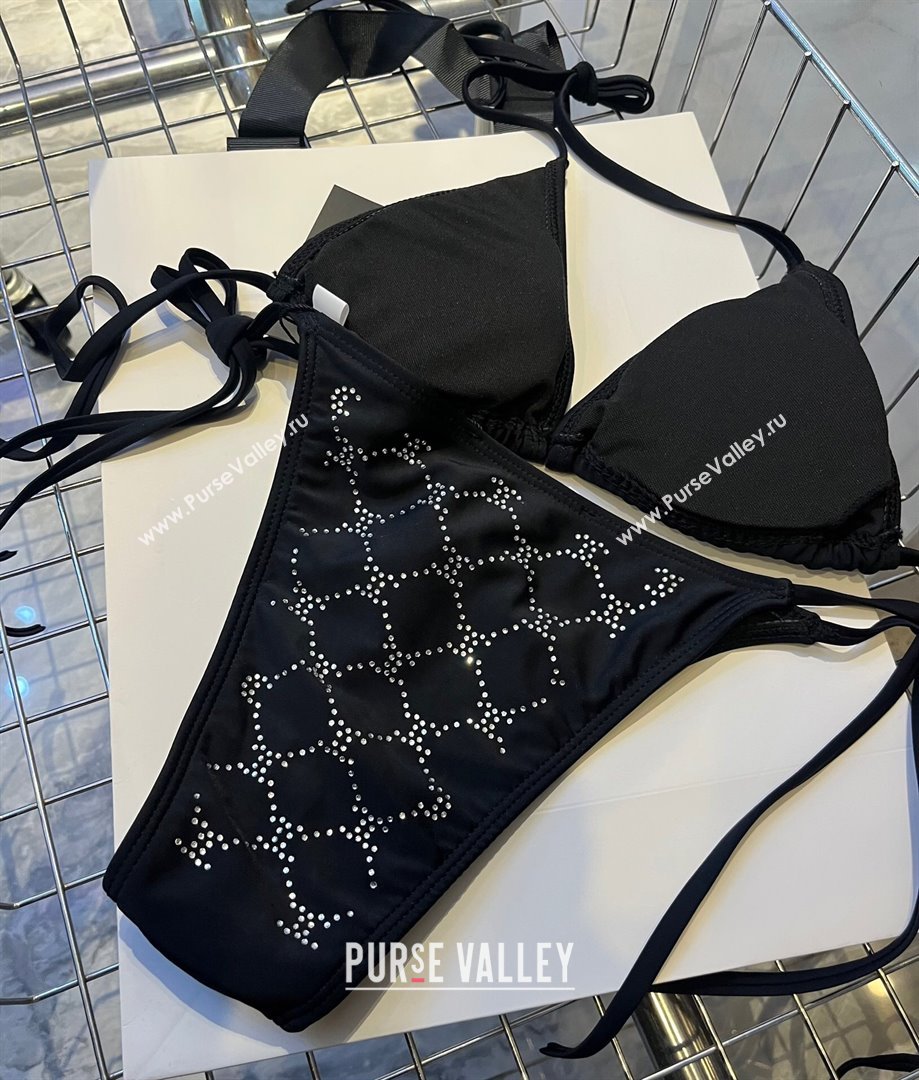 Chanel Quilted Swimwear with Crystals Black 2024 0306 (XMN-240306122)