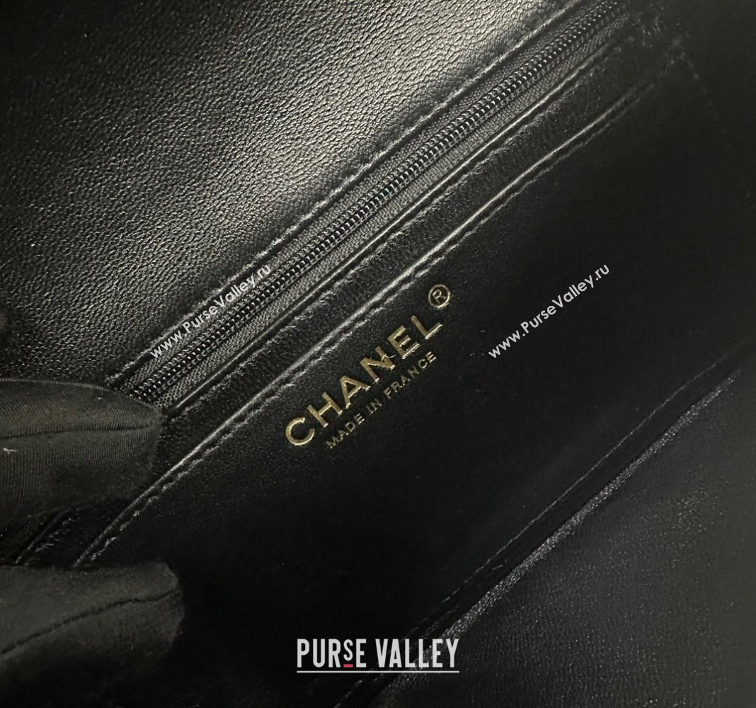 Chanel Classic Tweed Mini Flap Bag A69900 Black/Pink 2024 0311 (yezi-240311017)