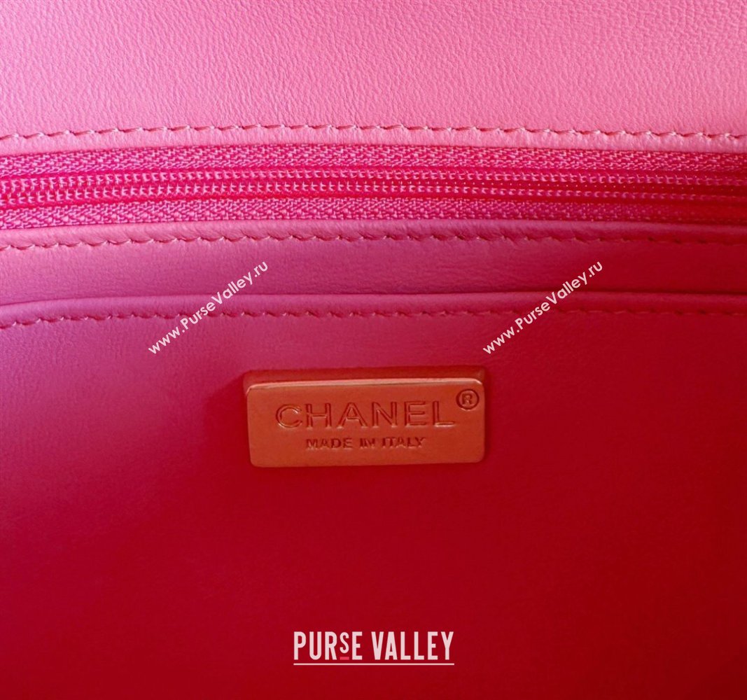 Chanel Sequins Mini Flap Bag A69900 Yellow/Purple/Pink 2024 (yezi-240311026)