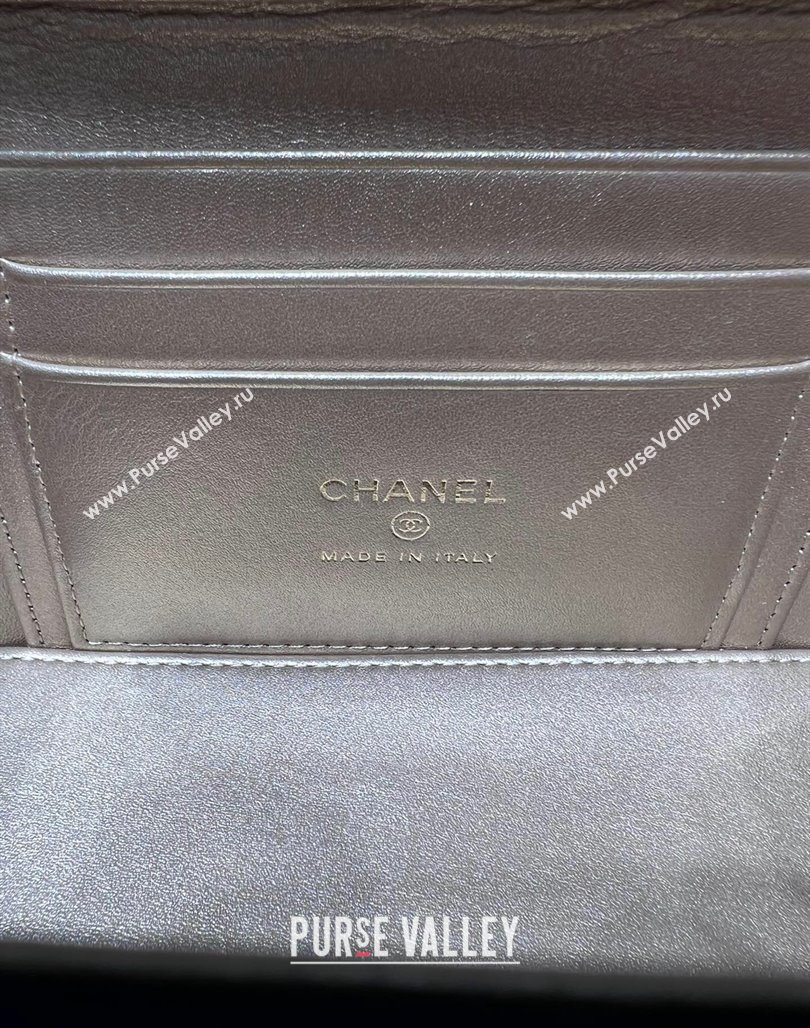 Chanel Lambskin Clutch with Chain and Gold-Tone Ball AP2303 Black 2024 (yezi-240311008)