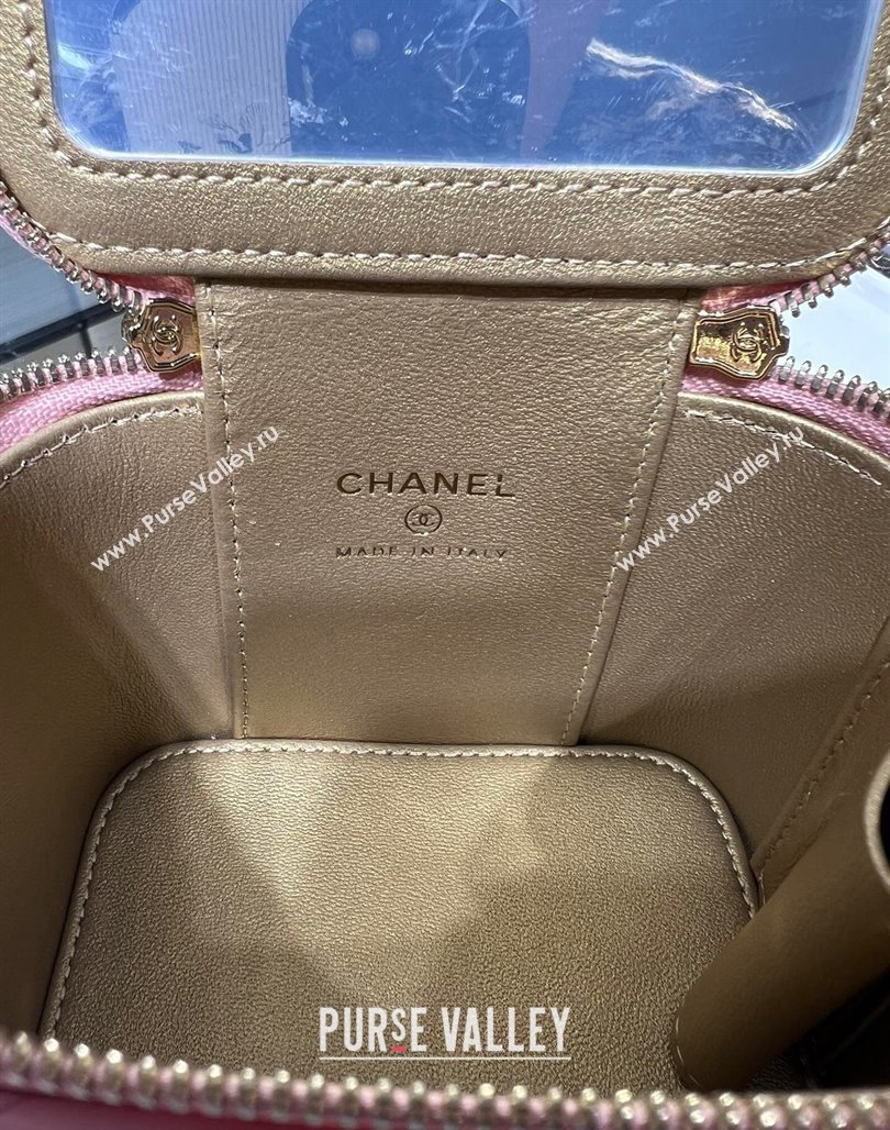 Chanel Lambskin Clutch with Chain and Gold-Tone Ball AP1447 Light Pink 2024 (yezi-240311009)