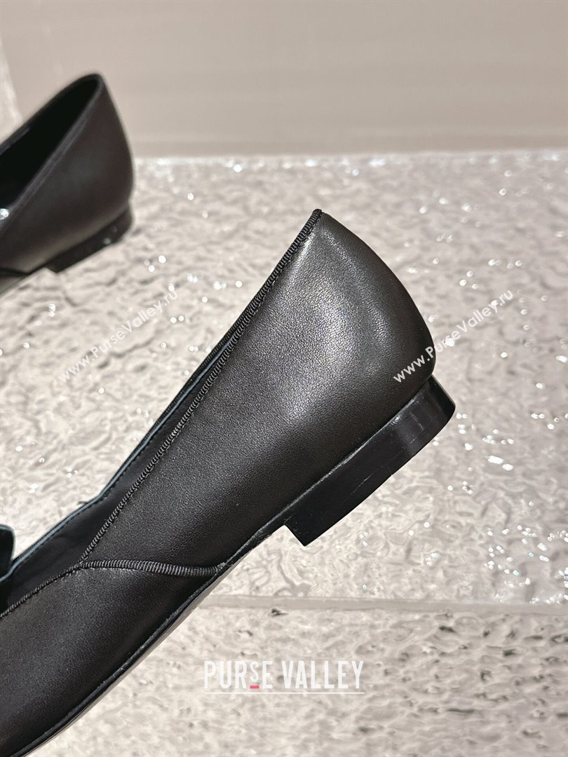 Chanel Lambskin Grosgrain Pointed Ballet Flat Black 2024 032202 (MD-240322130)