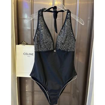 Chanel Swimwear with Sequins Black 2024 0401 (WM-240401132)
