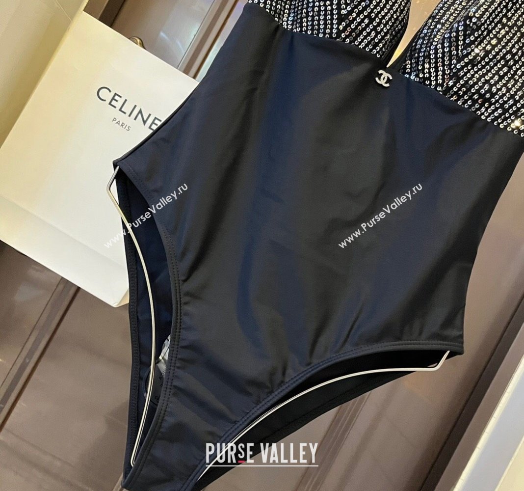 Chanel Swimwear with Sequins Black 2024 0401 (WM-240401132)