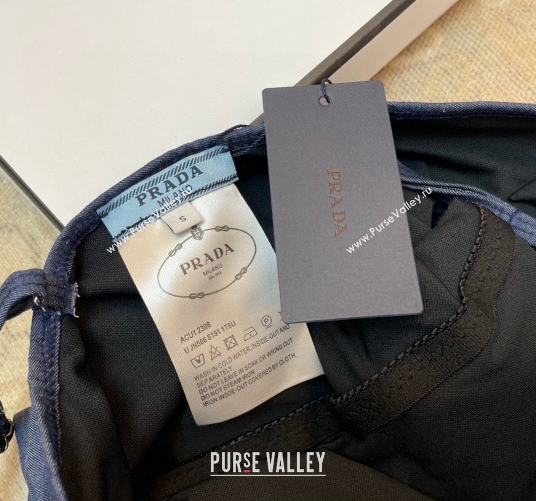 Prada Swimwear with Lace Denim Blue 2024 (A-240401140)