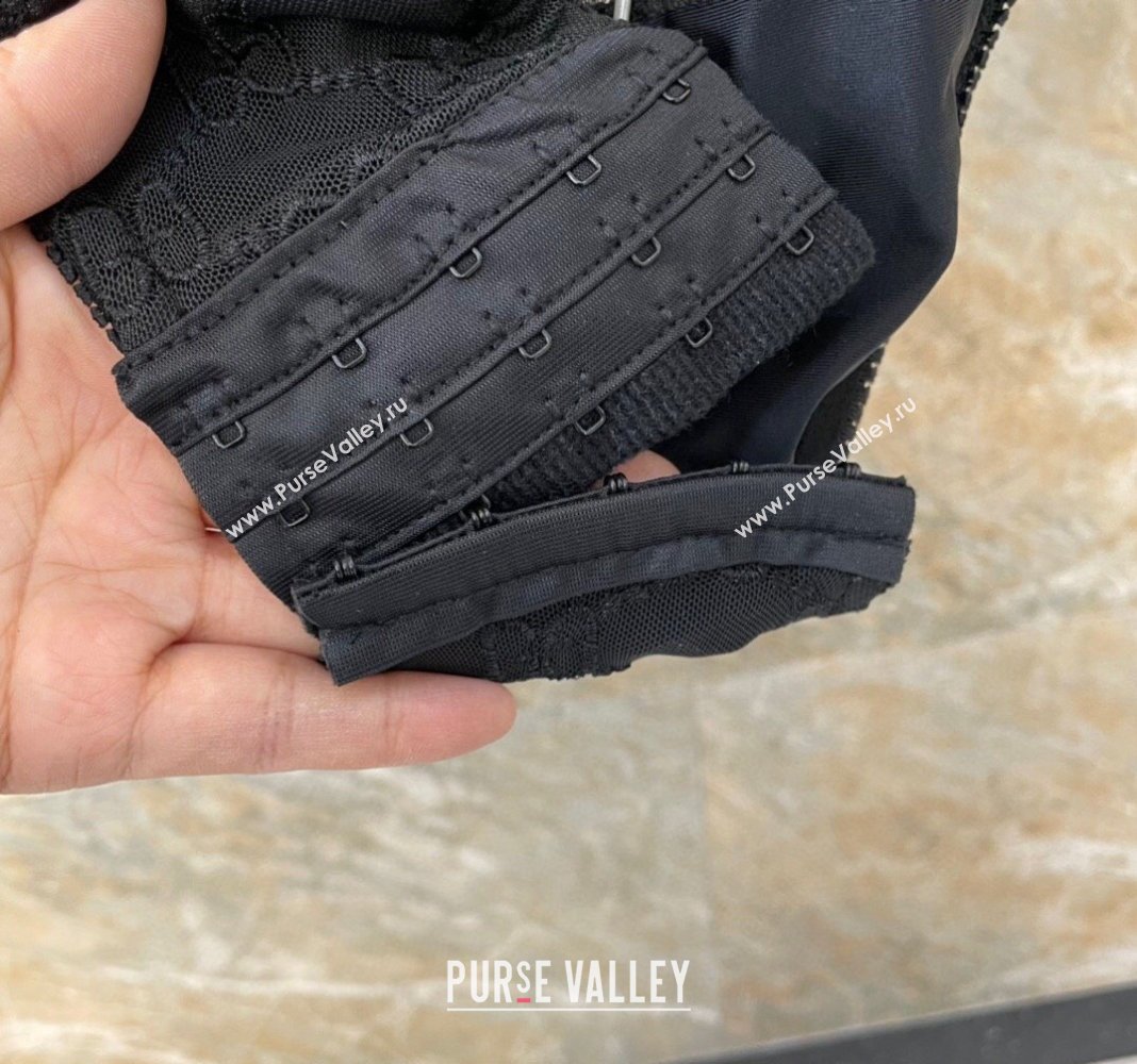 Gucci GG Mesh Swimwear Black 2024 GG040102 (A-240401156)