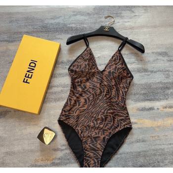 Fendi FF Swimwear Brown/Black 2024 FE040101 (A-240401158)