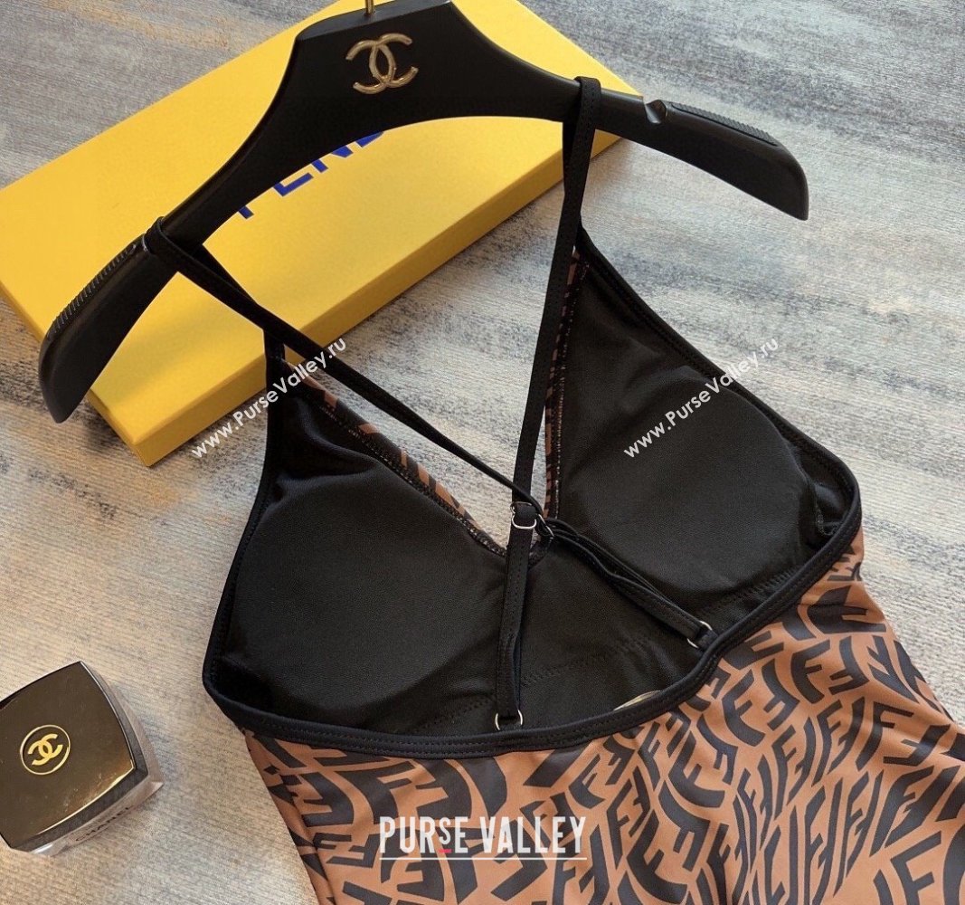 Fendi FF Swimwear Brown/Black 2024 FE040101 (A-240401158)