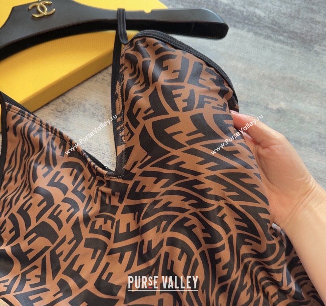 Fendi FF Swimwear Brown/Black 2024 FE040101 (A-240401158)