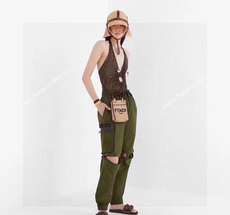 Fendi FF Swimwear Brown/Black 2024 FE040102 (A-240401159)