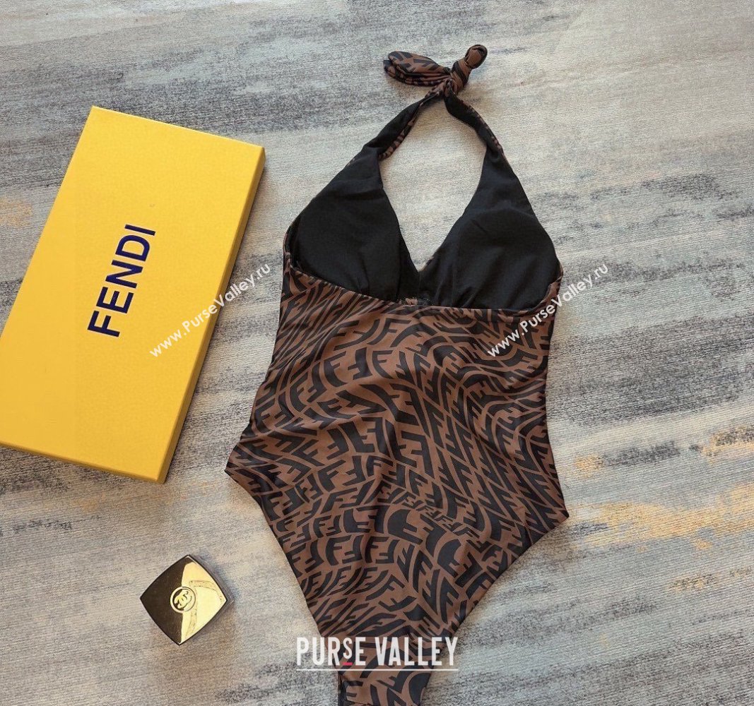 Fendi FF Swimwear Brown/Black 2024 FE040102 (A-240401159)