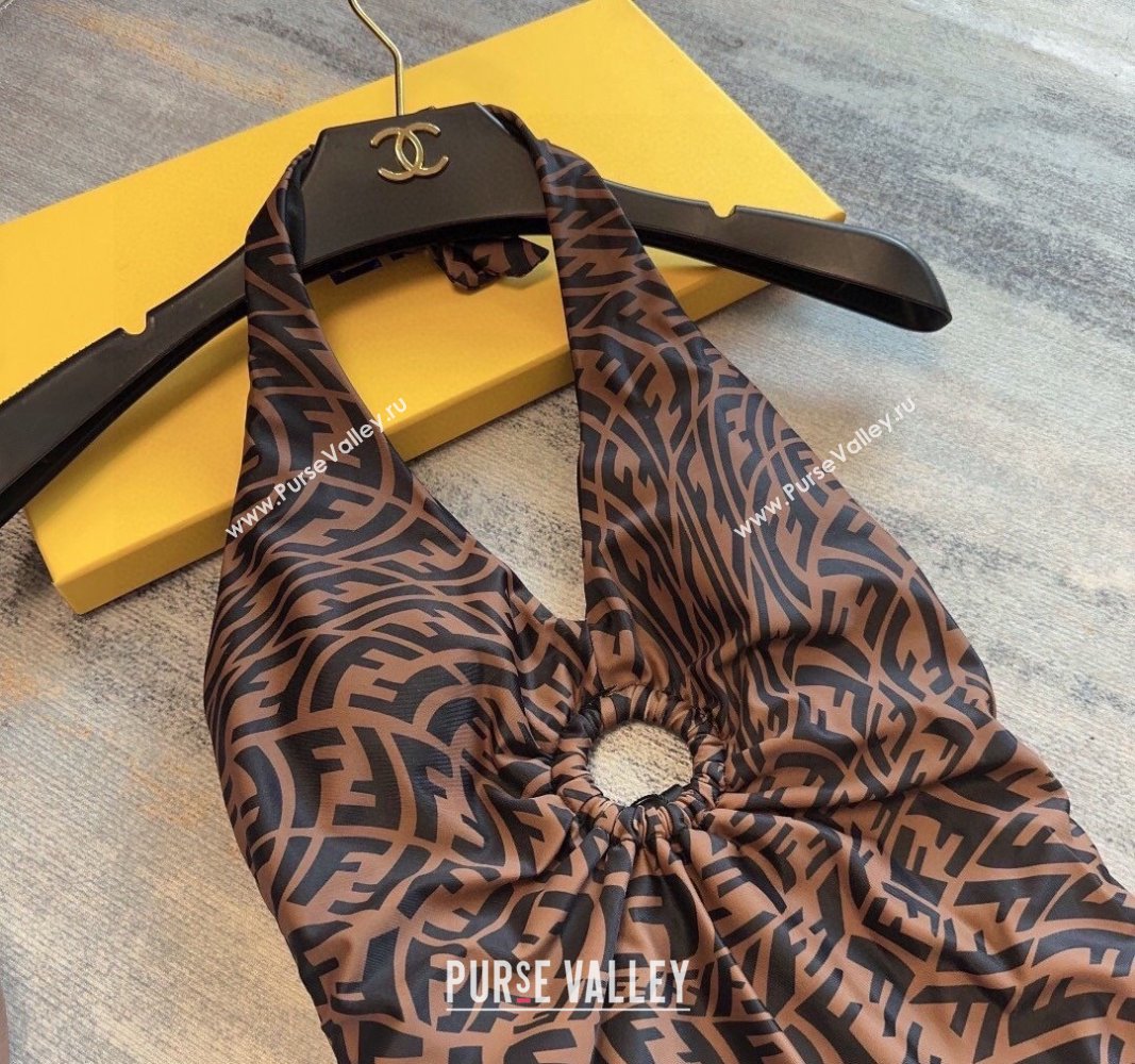Fendi FF Swimwear Brown/Black 2024 FE040102 (A-240401159)