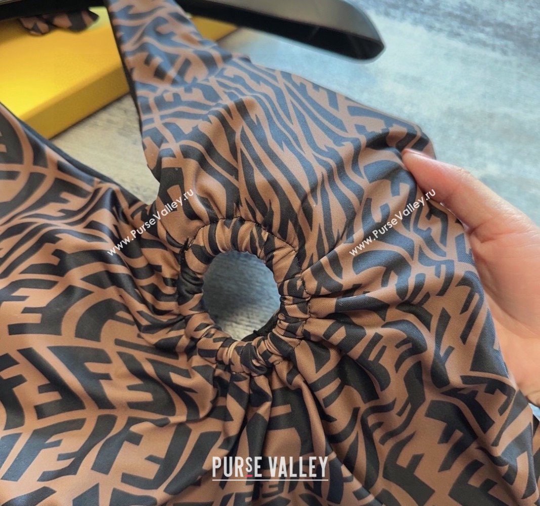 Fendi FF Swimwear Brown/Black 2024 FE040102 (A-240401159)