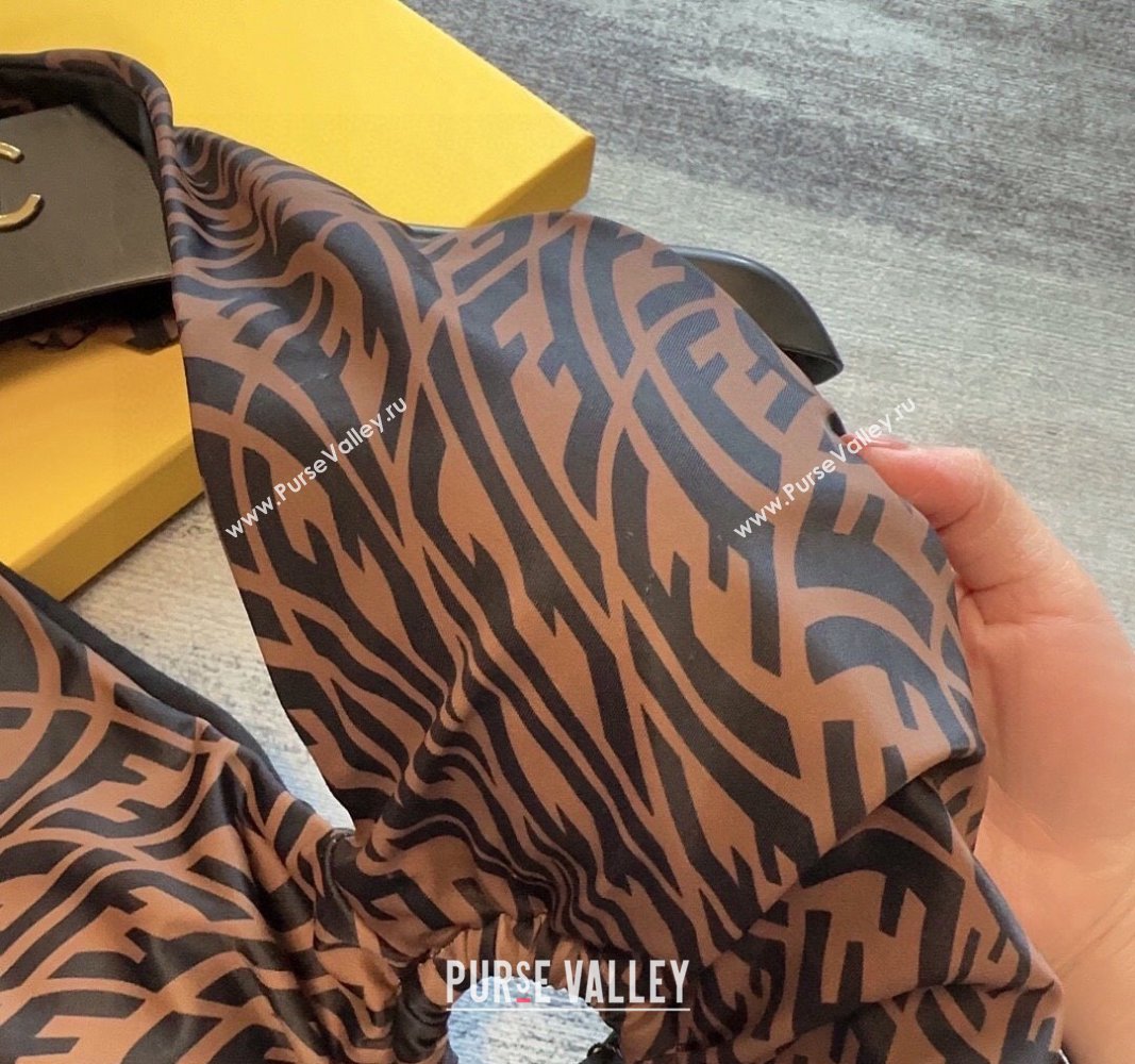 Fendi FF Swimwear Brown/Black 2024 FE040102 (A-240401159)