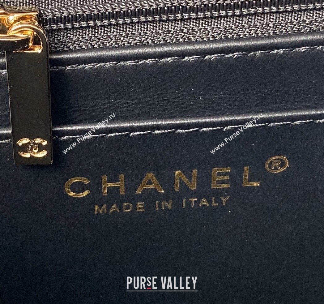 Chanel Grained Calfskin Medium Flap Bag with Top Handle AS4712 Black 2024 (yezi-240411027)
