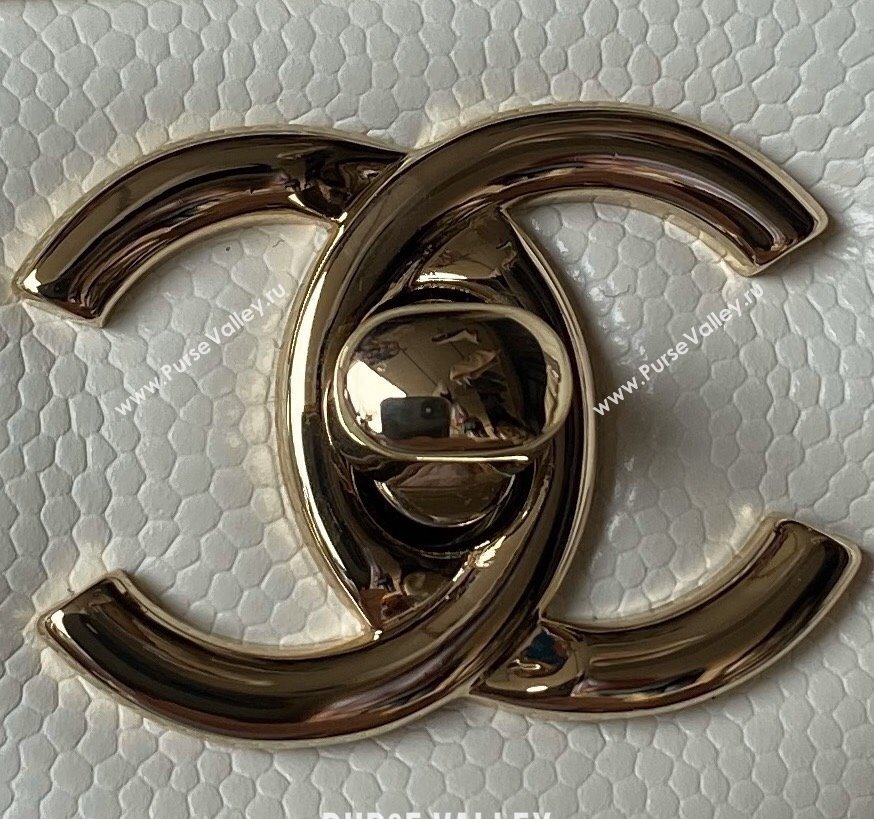 Chanel Grained Calfskin Small Flap Bag with Top Handle AS4711 White 2024 (yezi-240411031)