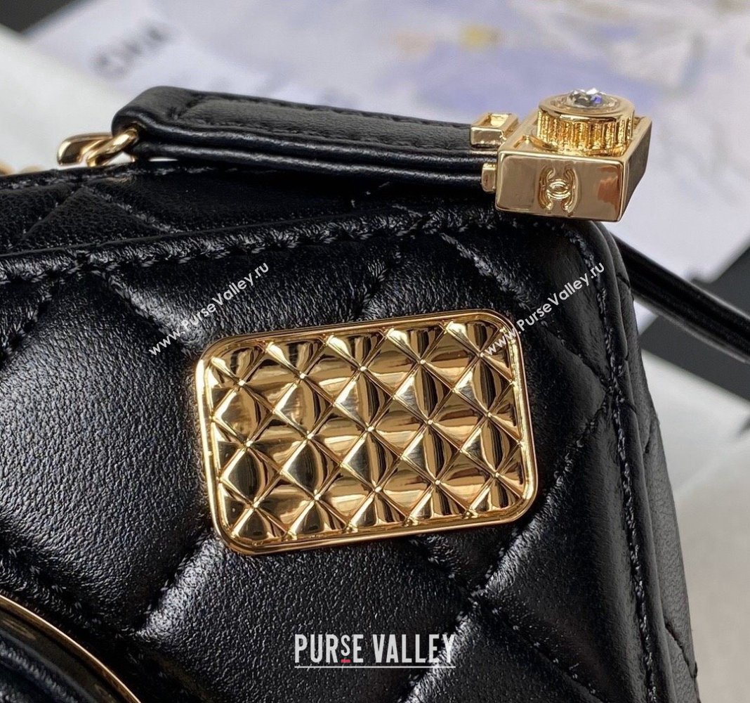 Chanel Lambskin Camera Bag AS4817 Black 2024 (yezi-240411033)
