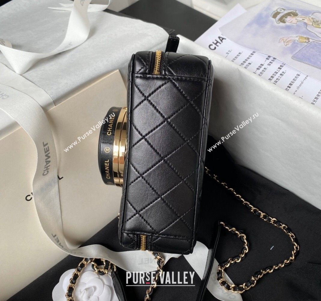Chanel Lambskin Camera Bag AS4817 Black 2024 (yezi-240411033)
