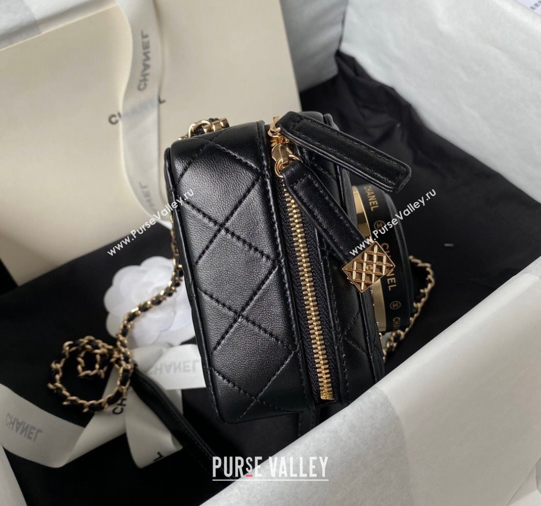 Chanel Lambskin Camera Bag AS4817 Black 2024 (yezi-240411033)