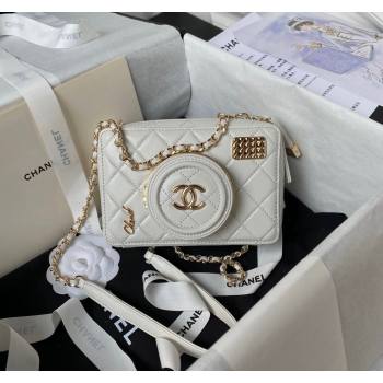 Chanel Lambskin Camera Bag AS4817 White 2024 (yezi-240411034)