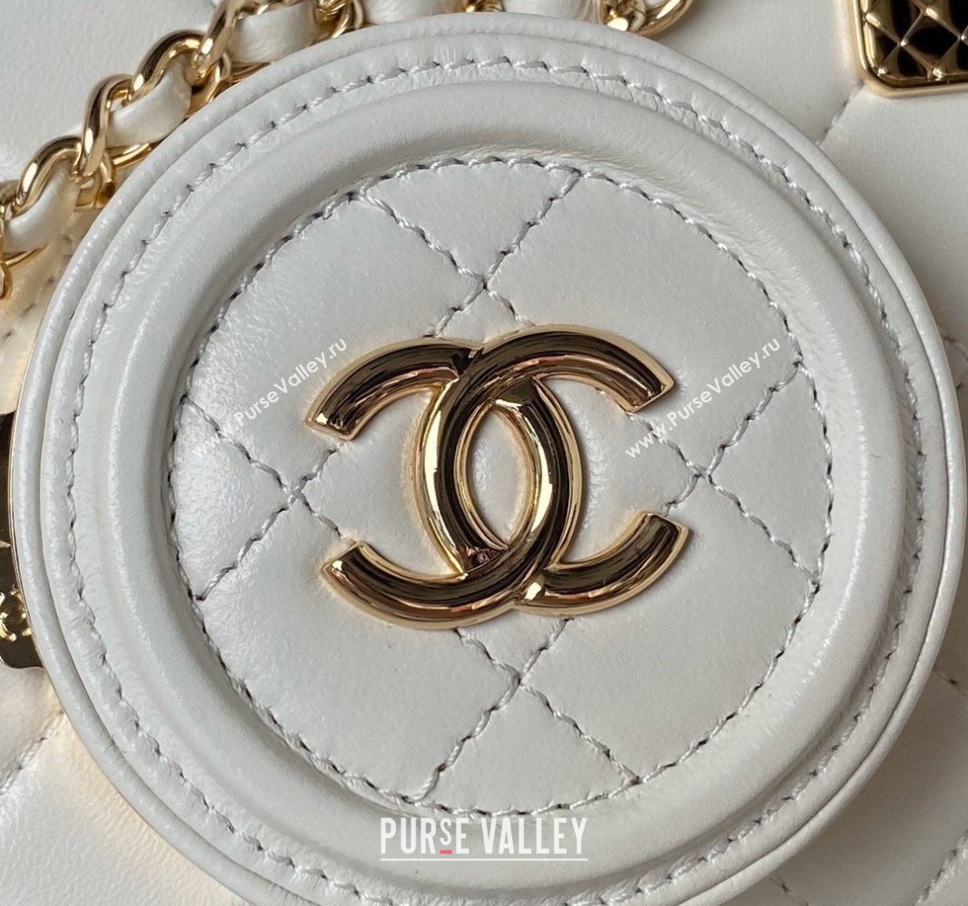 Chanel Lambskin Camera Bag AS4817 White 2024 (yezi-240411034)