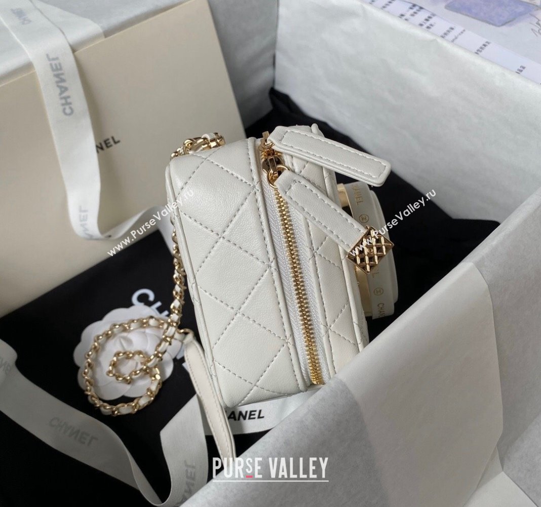 Chanel Lambskin Camera Bag AS4817 White 2024 (yezi-240411034)