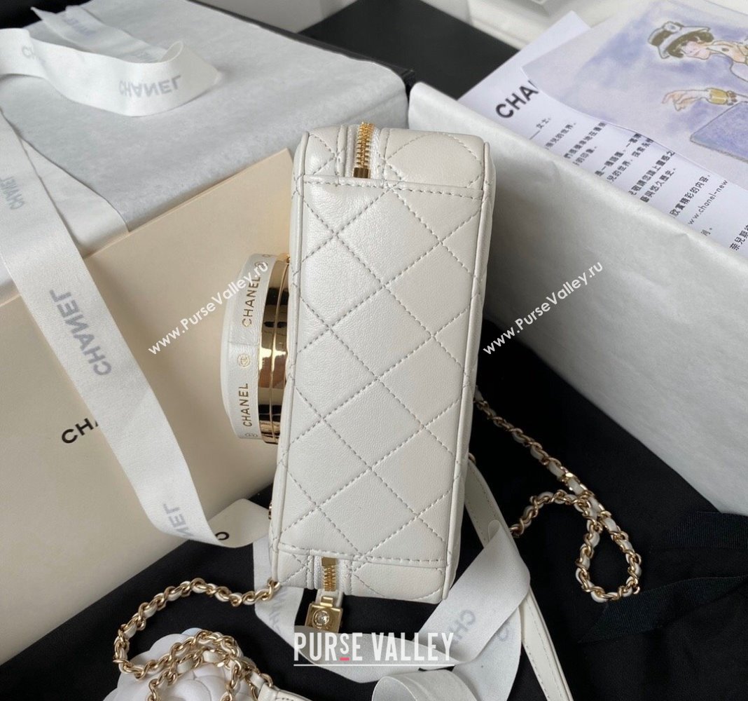 Chanel Lambskin Camera Bag AS4817 White 2024 (yezi-240411034)