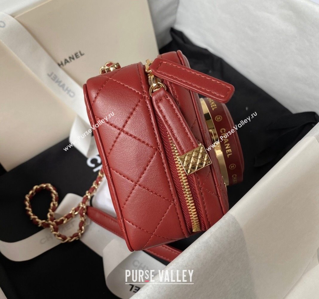 Chanel Lambskin Camera Bag AS4817 Red 2024 (yezi-240411035)