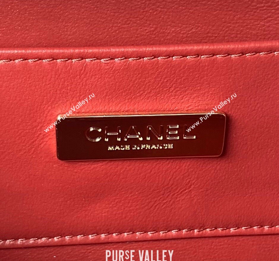 Chanel Lambskin Camera Bag AS4817 Red 2024 (yezi-240411035)
