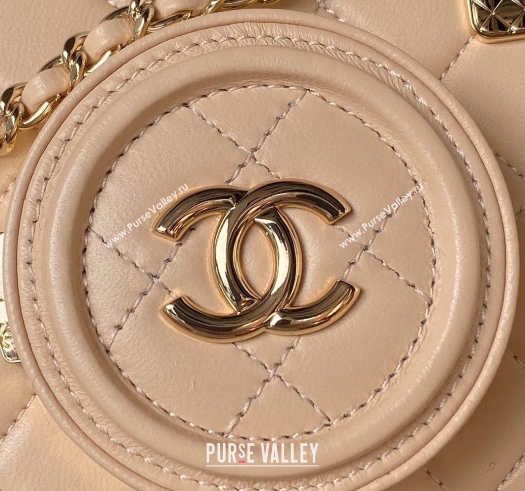 Chanel Lambskin Camera Bag AS4817 Apricot 2024 (yezi-240411036)