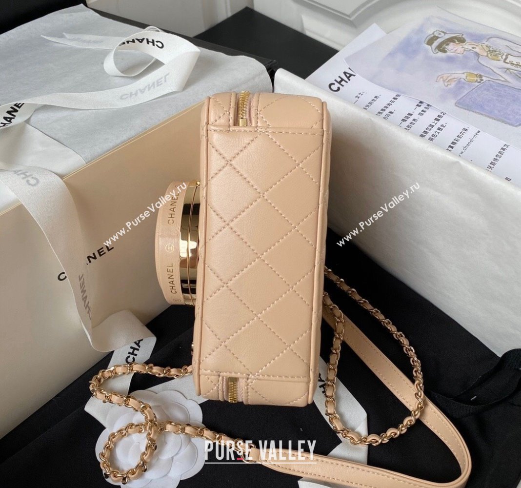 Chanel Lambskin Camera Bag AS4817 Apricot 2024 (yezi-240411036)