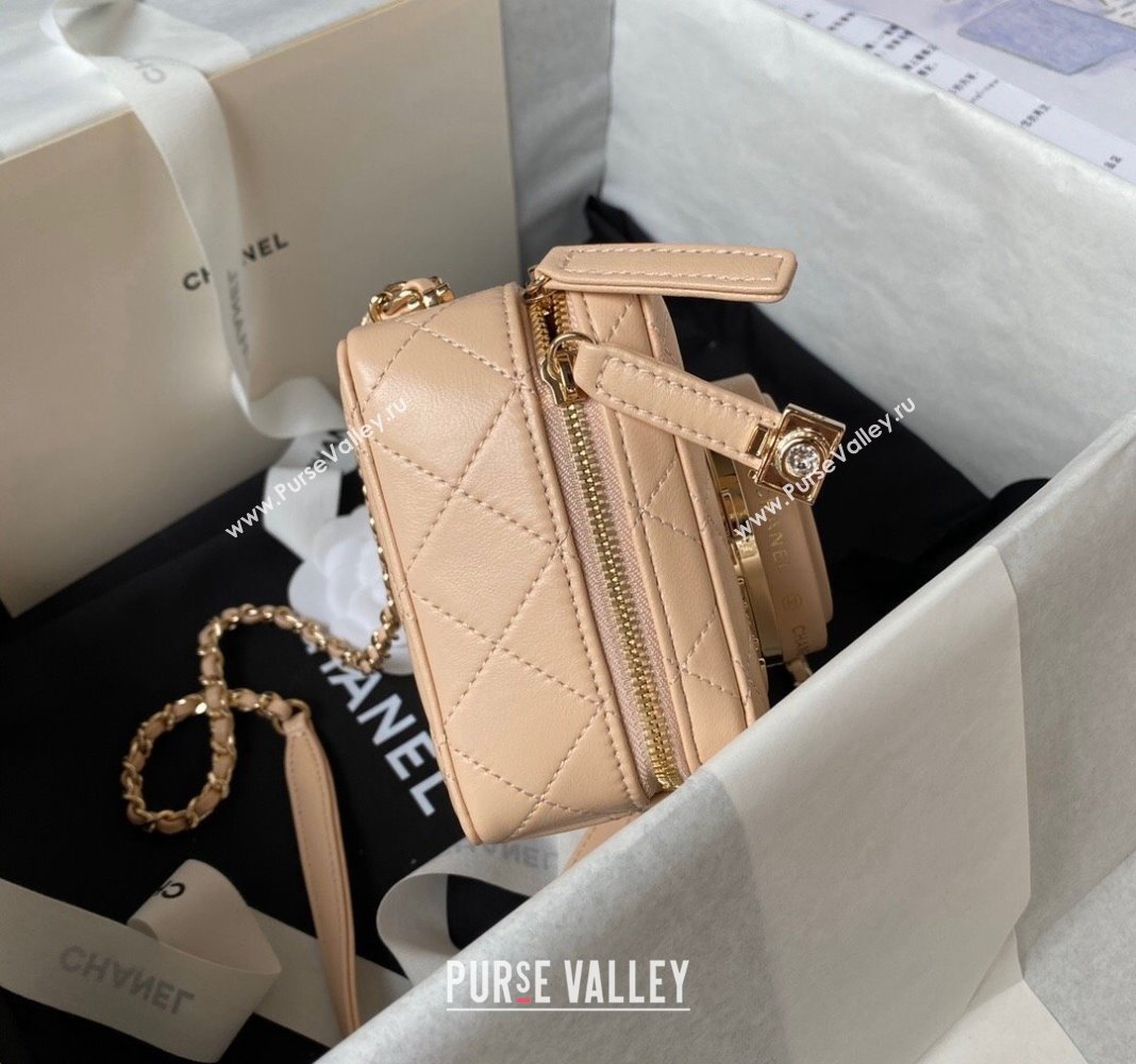 Chanel Lambskin Camera Bag AS4817 Apricot 2024 (yezi-240411036)