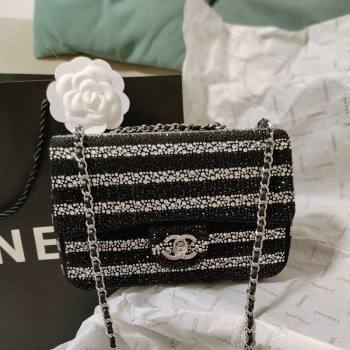 Chanel Crystals Evening Bag AS4297 Black/Silver 2024 (yezi-240412006)