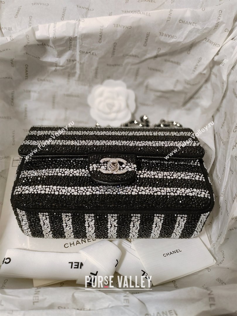 Chanel Crystals Evening Bag AS4297 Black/Silver 2024 (yezi-240412006)