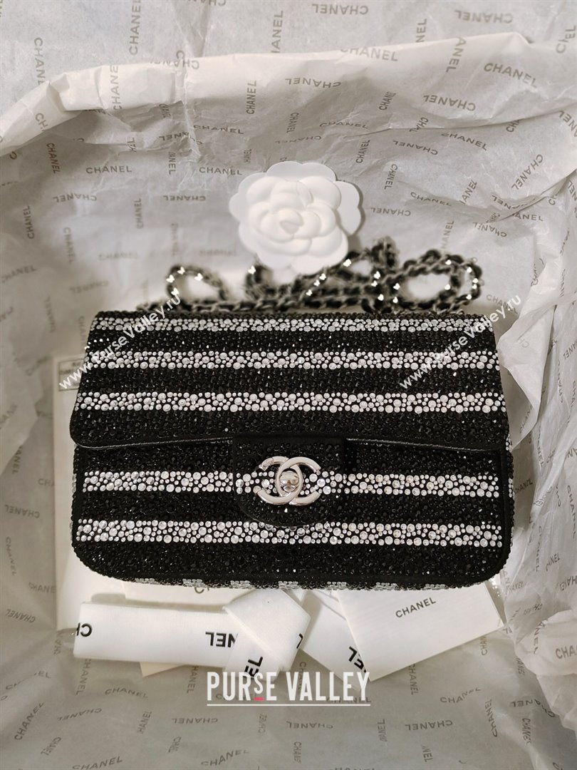 Chanel Crystals Evening Bag AS4297 Black/Silver 2024 (yezi-240412006)