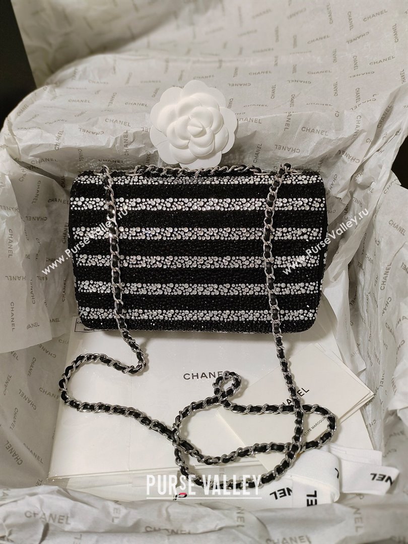 Chanel Crystals Evening Bag AS4297 Black/Silver 2024 (yezi-240412006)