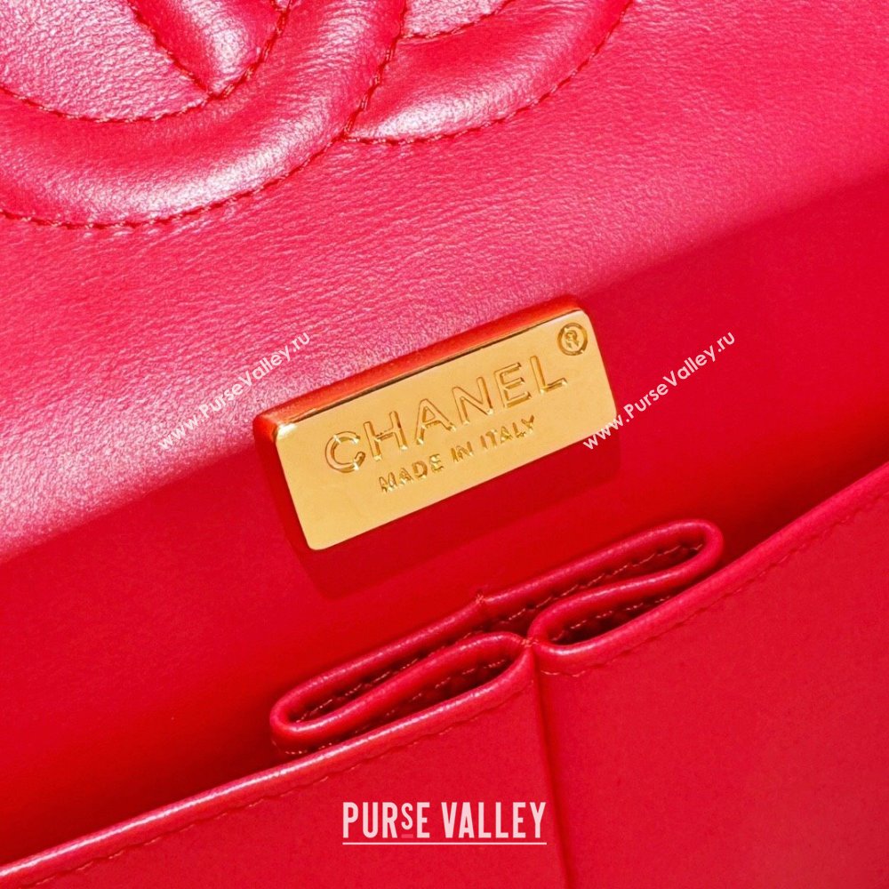 Chanel Tweed Medium Classic Flap Bag Yellow/Light Pink/White A01112 2024 (yezi-240412018)